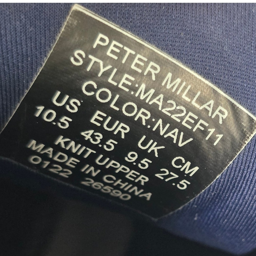 Peter Millar Hyperlight Apollo Navy Blue Knit Sne… - image 3